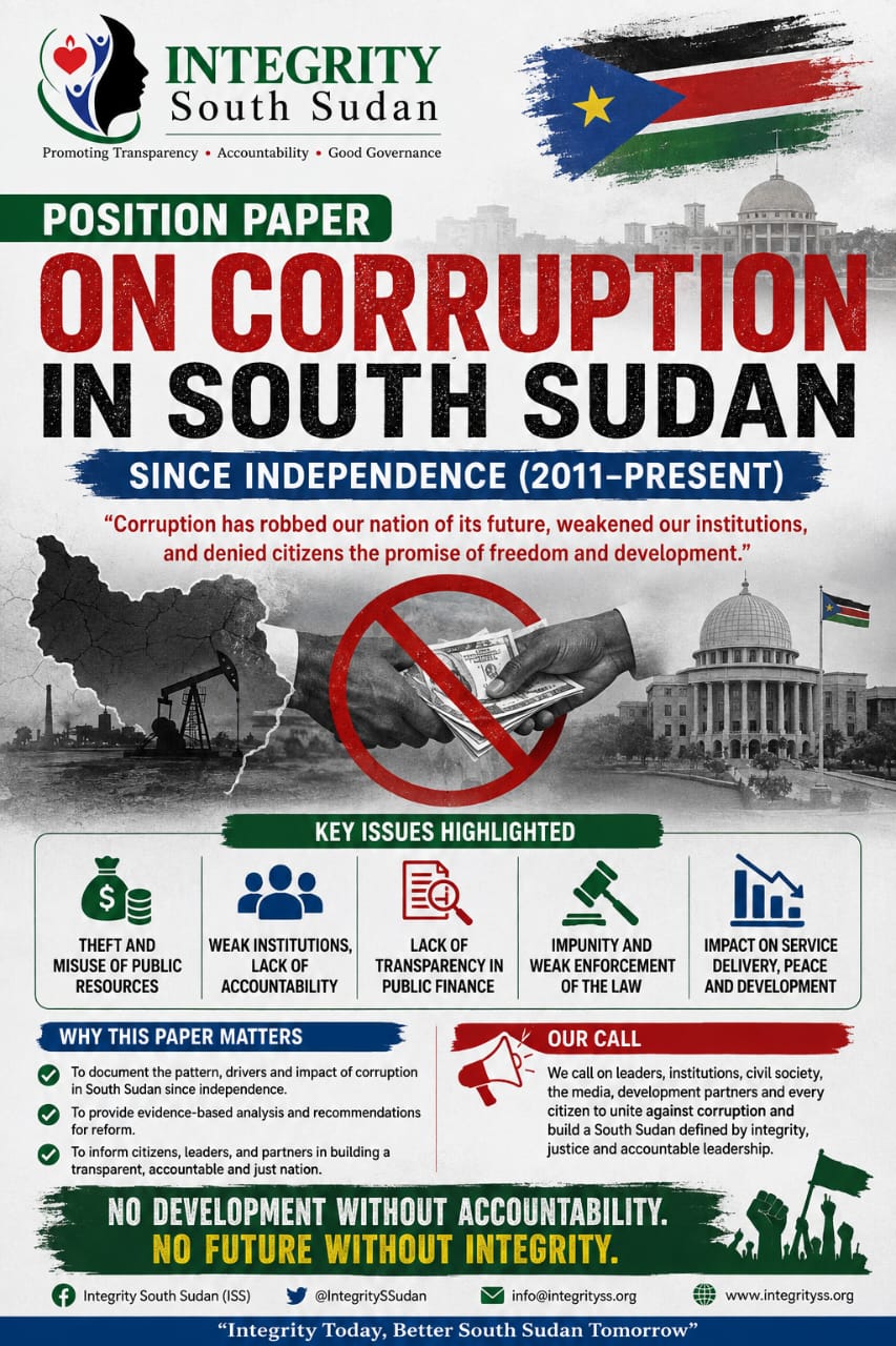 Position Paper on Corruption in South Sudan since Independence